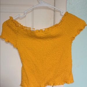 yellow tube top